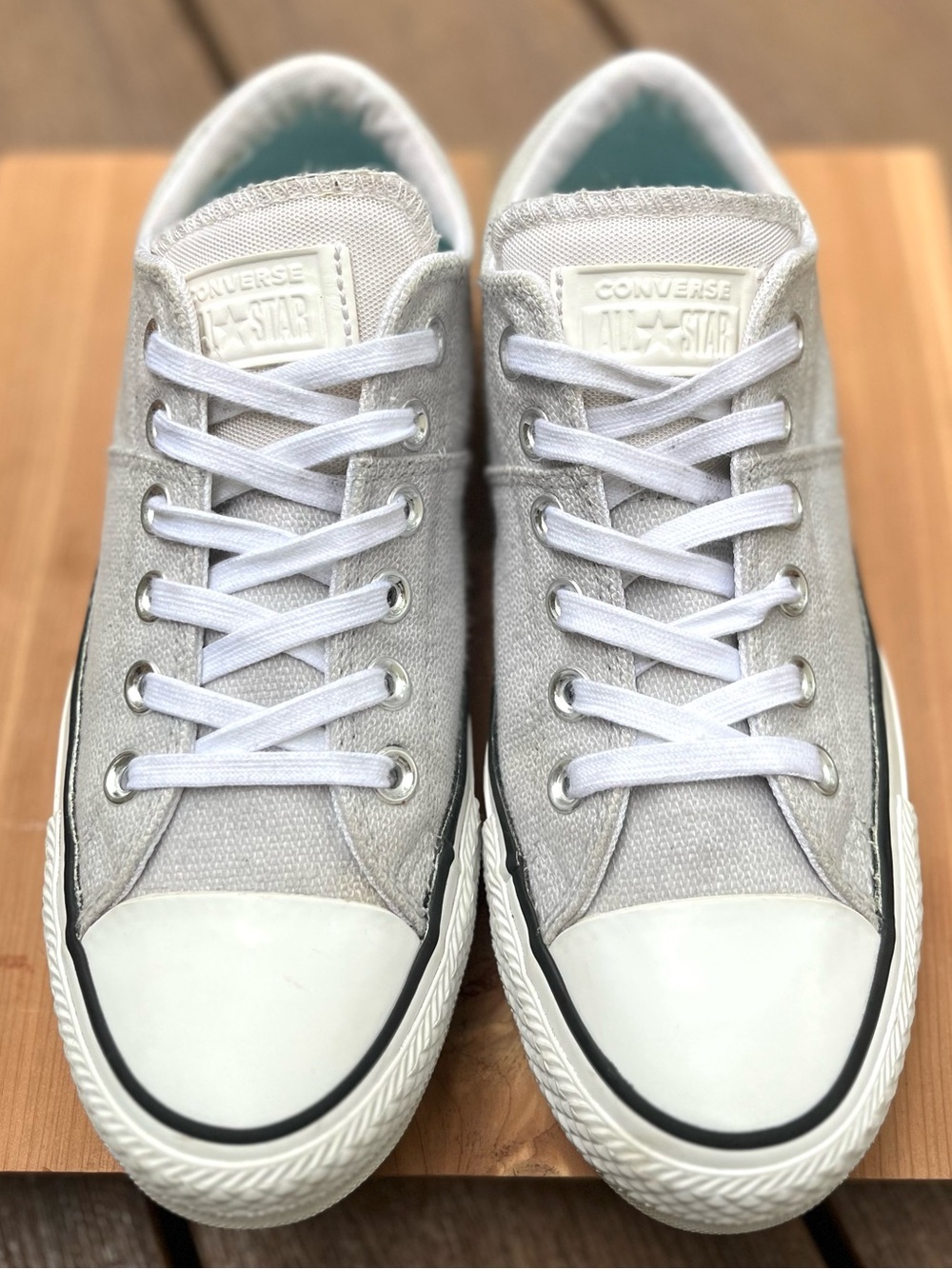 Converse Chuck Taylor All Star Madison Sparkle Ox Wolf Grey/Teal/Silver Size 7